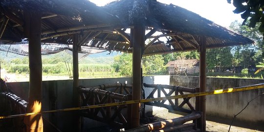 Gazebo dekat musala di Bantul dibakar orang tak dikenal