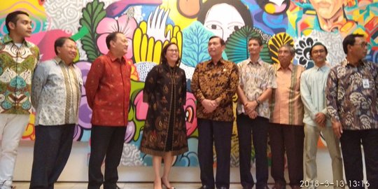 Sebelum dibawa ke Washington, pameran lukisan di Kemenkeu resmi dibuka