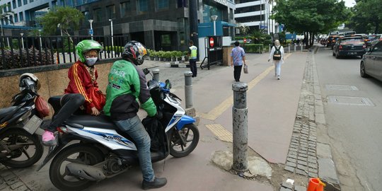 Driver sering parkir sembarangan, 3 perusahaan ojek online disurati polisi