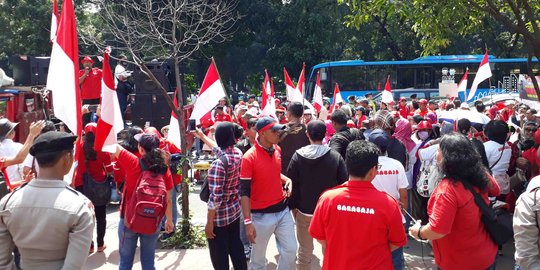 Tolak UU MD3, ratusan demonstran kembali datangi MK