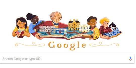 Google Doodle rayakan sosok George Peabody sebagai Bapak Filantropi