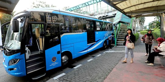 Berkat ganjil genap pintu tol, penumpang bus TransJabodetabek naik dua kali lipat