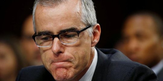 Wakil Direktur FBI Andrew McCabe yang kerap dikritik Trump dipecat