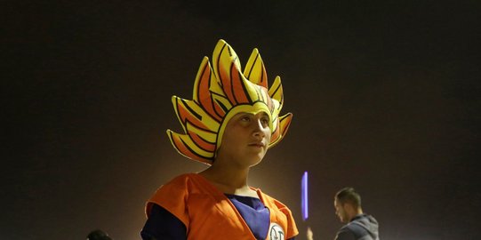 Kehebohan fans anime Dragon Ball di Meksiko saat nobar