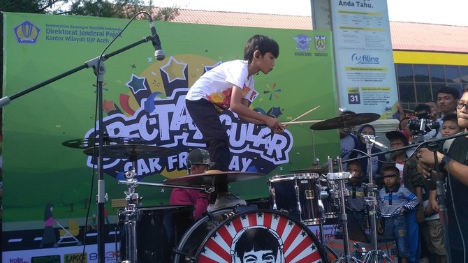 pasha drummer cilik di aceh