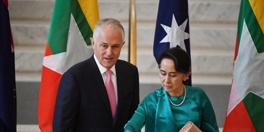 PM Australia minta Suu Kyi lebih perhatikan soal HAM di Myanmar