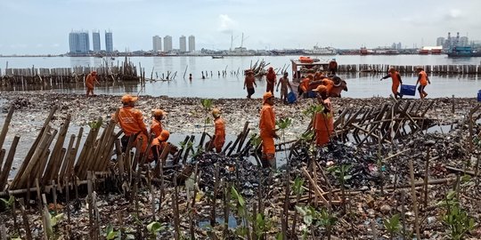 Walhi duga tumpukan sampah di Teluk Jakarta dampak proyek reklamasi