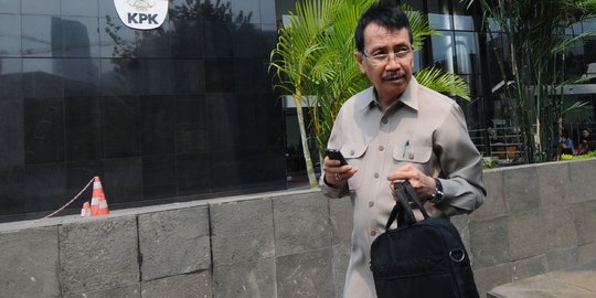 Ekspresi Hakim PN Tangerang usai diperiksa KPK