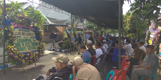 Suasana rumah duka rumah Kolonel Pnb M.J Hanafie di Malang