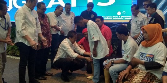 Per hari ini, Angkasa Pura II telah sebar 377 kaki palsu gratis senilai Rp 1,25 M