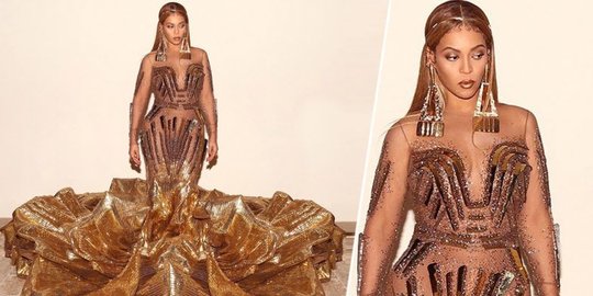 Tampilan menawan Beyonce dan Blue Ivy di Wearable Art Gala 2018