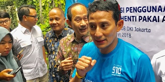 Kampanye penggunaan PAM, Sandiaga akan bagi pamflet ke tetangga