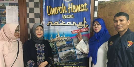 Tak juga diberangkatkan, puluhan calon jemaah umrah geruduk Nazaret Tour