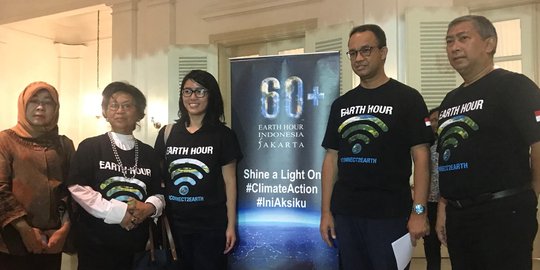 Earth Hour 2018, Anies sebut berhasil hemat listrik Jakarta 169,9 MW