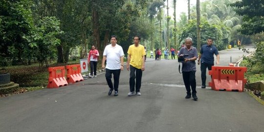 Airlangga temani Jokowi jogging, Surya Paloh nilai simbol komunikasi yang baik