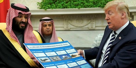 Pangeran bin Salman 'merasa dipermalukan' saat Trump pamer penjualan senjata ke Saudi