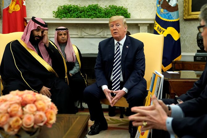 putra mahkota arab saudi bertemu trump