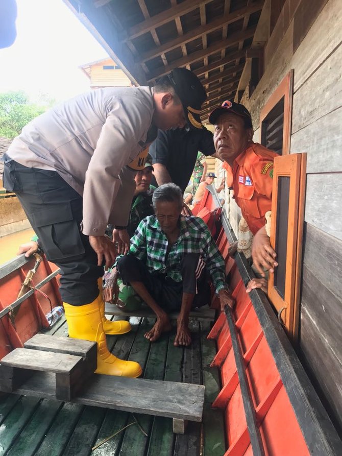 banjir rendam lima dusun di kukar