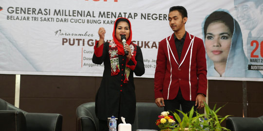 Kagumnya Puti Guntur Soekarno dengan Wandra, penyanyi Osing