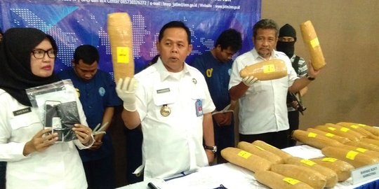 Pengiriman 19 kg ganja pesanan penghuni Lapas Grobokan digagalkan BNN Jatim