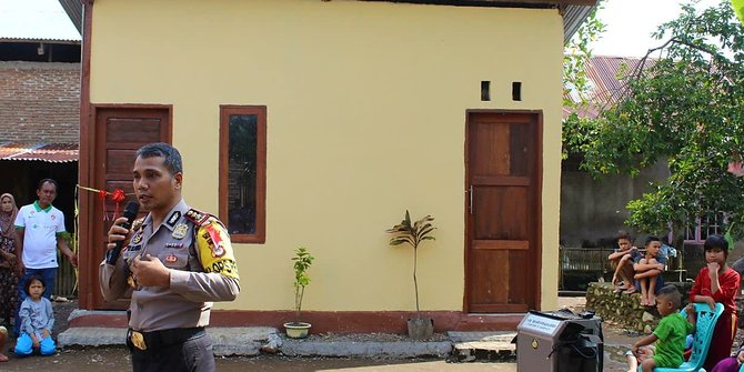 Polres Gowa bedah gubuk derita Kakek Bunga jadi rumah 