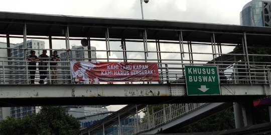 Spanduk Gatot 'pemimpin masa depan' bermunculan di Jakarta Pusat