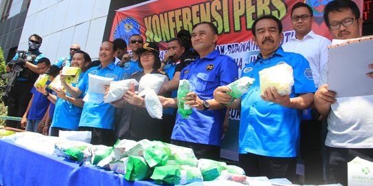 BNN gerebek 7 lokasi di Sumut & Aceh, sita 44,7 kg sabu & 58 ribu butir ekstasi