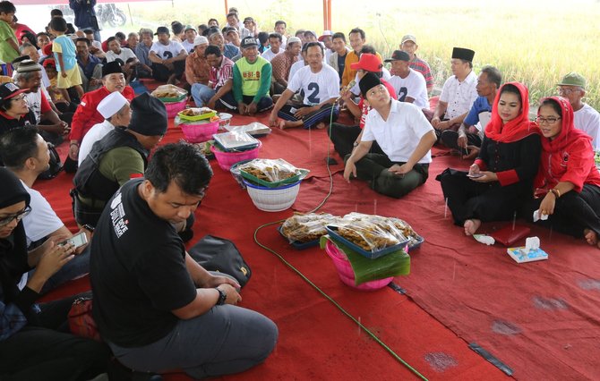 puti kunjungi panen raya di trenggalek