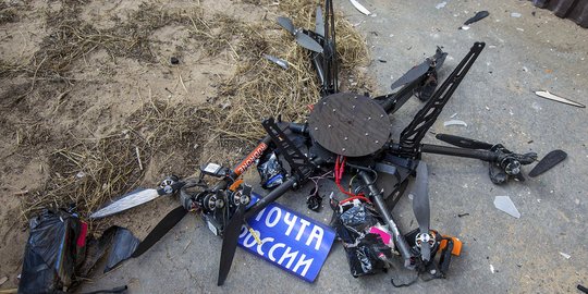 Baru diluncurkan, drone pengirim paket di Rusia langsung tabrak gedung