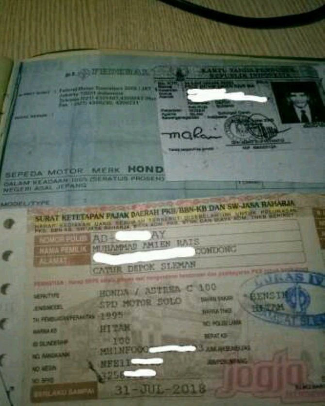 sepeda motor amien rais