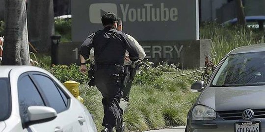 Pelaku tewas dan 4 orang luka pada tragedi penembakan di markas YouTube