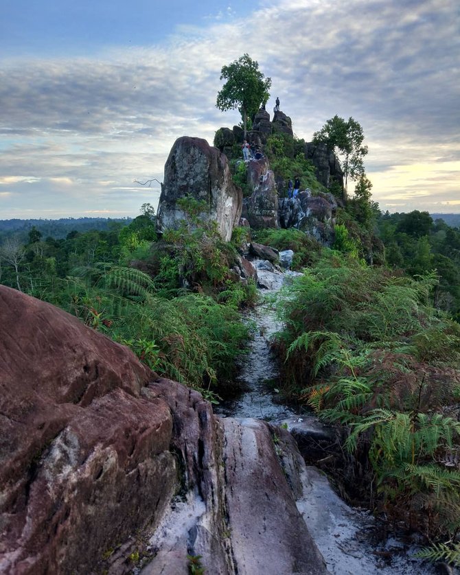 Cantiknya pemandangan dari puncak Batu  Dinding wisata  