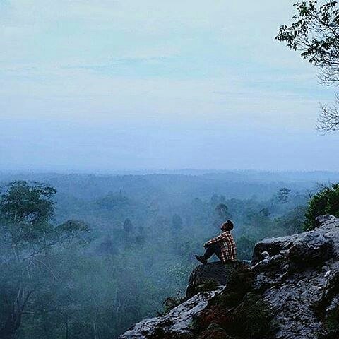 Cantiknya Pemandangan Dari Puncak Batu Dinding Wisata