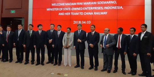 Di China, Menteri Rini lapor pembangunan masif kereta cepat RI dimulai Mei 2018