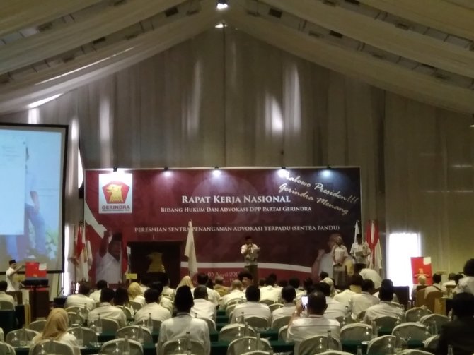 rakernas hukum dan advokasi dpp gerindra