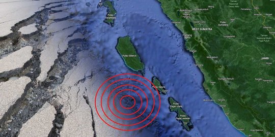 Hari Ini Mentawai Diguncang Gempa Bumi 4 Sr Sebanyak 8 Kali Merdeka Com