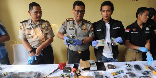 Polisi rilis barang bukti pelaku skimming asal Bulgaria