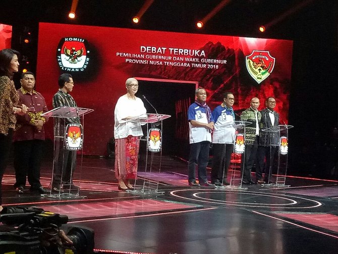 debat perdana pilgub ntt 2018