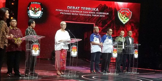 Debat Pilgub NTT, Marianus-Emi jadi bahan perbincangan