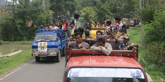 Di Toraja, ribuan massa padati kampanye tertutup Nurdin Halid