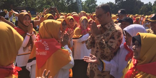 Anies disambut lagu kampanye Pilgub saat hadiri acara PKS di Cibubur