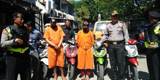 Usai curi 4 sepeda motor, sepasangan kekasih di Bali diringkus