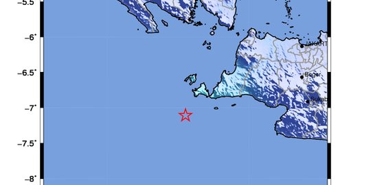 Kawasan Lebak, Banten digoyang gempa berkekuatan 5 SR sore ini