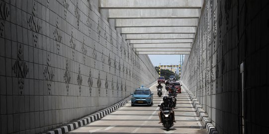 Ini penampakan underpass Matraman bercabang dua