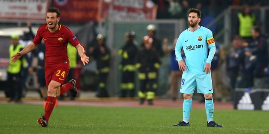 Barcelona kubur mimpi jadi juara Liga Champions usai dibantai AS Roma 0-3