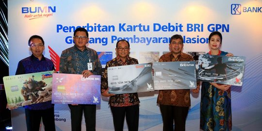 20 juta kartu debit BRI berlogo GPN siap diterbitkan hingga akhir 2018