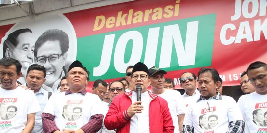 Yakin dampingi Jokowi, Cak Imin tak mau jadi cawapres Prabowo