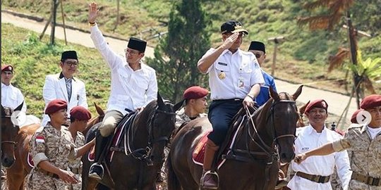Sandiaga: Pertarungan Prabowo dan Jokowi ibarat David VS Goliath