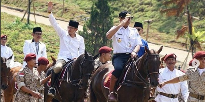 Sandiaga: Pertarungan Prabowo dan Jokowi ibarat David VS 