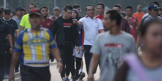 Tingkatkan Soliditas, Cdm Indonesia untuk Asian Games 2018 jalan sehat bersama atlet